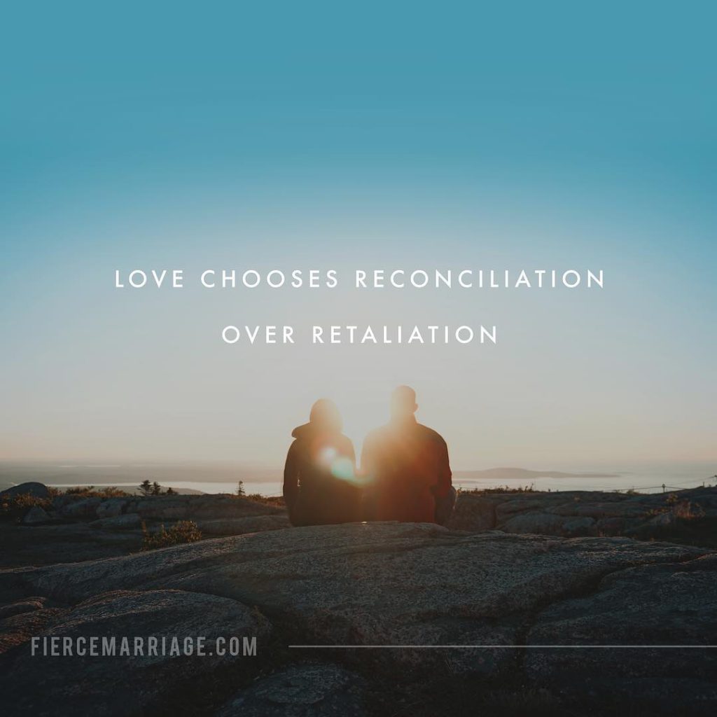 Love chooses reconciliation over retaliation -