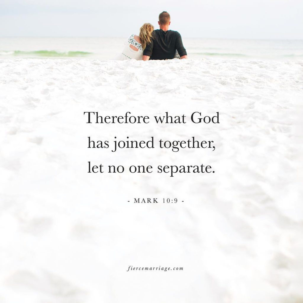 "Therefore what God has joined together